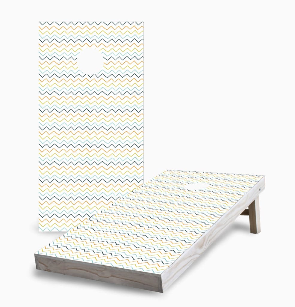 Chevron Pattern Cornhole Game 