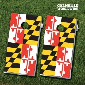 Maryland Flag Cornhole Game Maryland Flag Cornhole Game