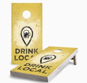 Drink Local 1 scaled - Drink Local Cornhole Game - - Cornhole Worldwide