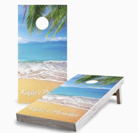 CORNHOLE BEANBAG TOSS GAME w Bags Game Boards Beach Sand Sun Ocean Set 1245 