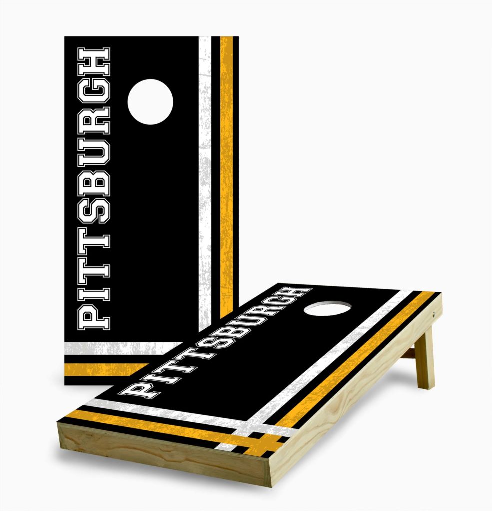 Pittsburgh Steelers Cornhole Game - 4 Stripe | Board & Bags