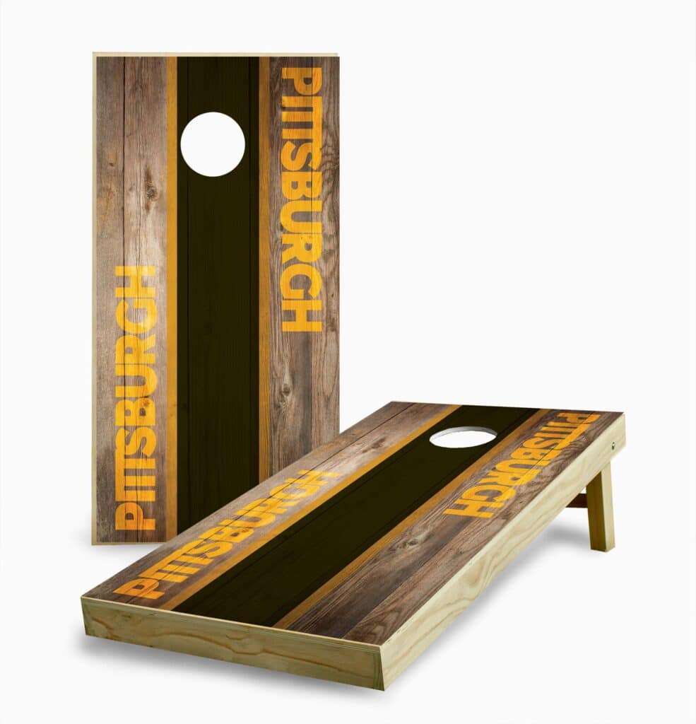 Pittsburgh Steelers Stained Stripe Cornhole Game Set