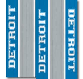 Detroit Lions - Detroit Lions Middle Stripe Cornhole Wraps - - Cornhole Worldwide