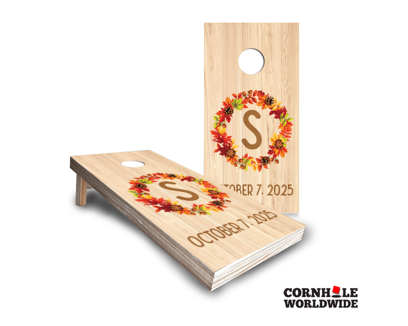 Personalized premium triangle cornhole game with custom designs, perfect for backyard gatherings and parties.